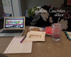 My Kitchen Counter Office
