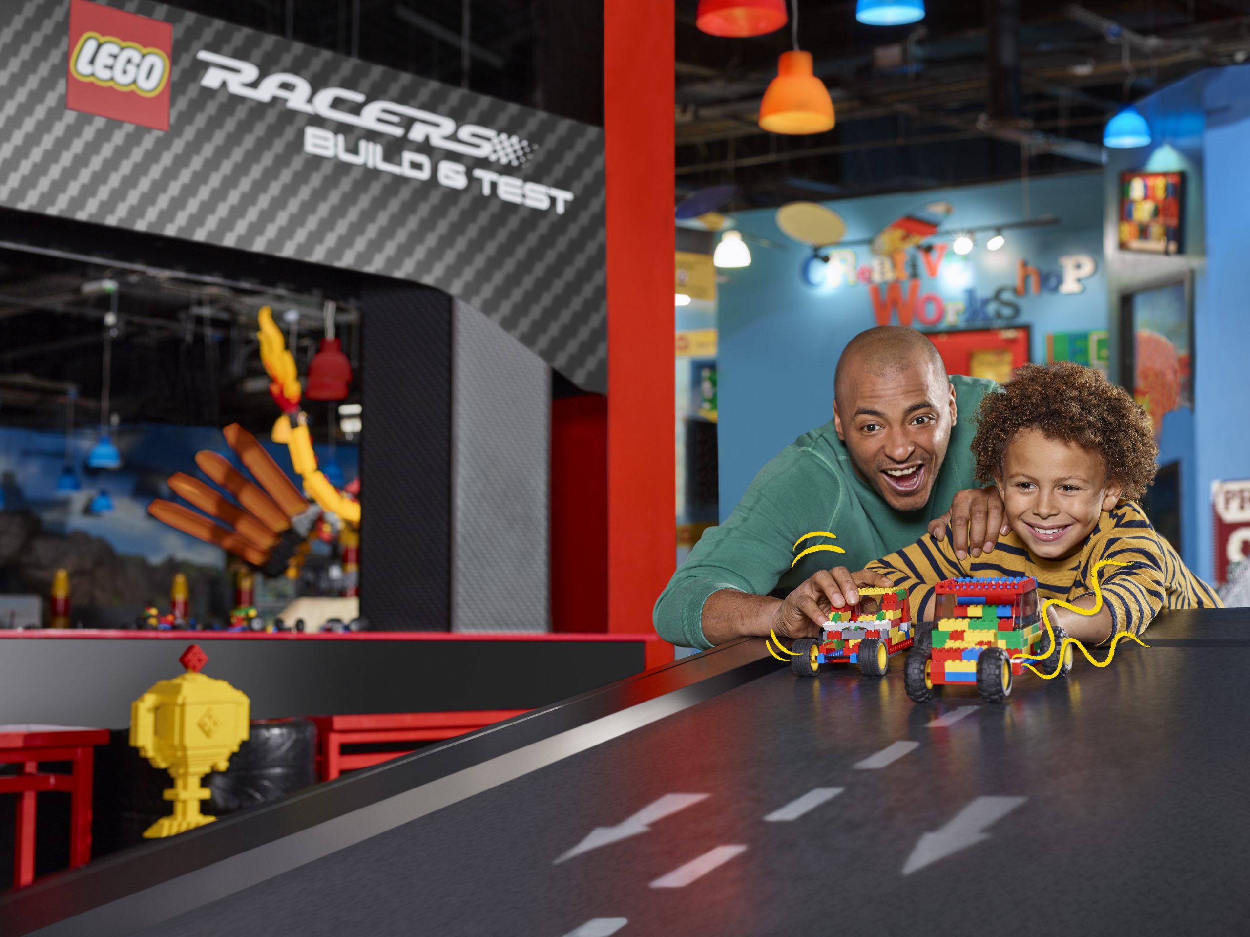 Legoland Discovery Center race and build 