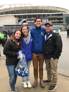 Family at Kansas City Royals Opening Day