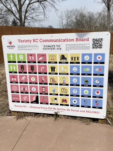 Variety KC communication board at Kansas City Zoo
