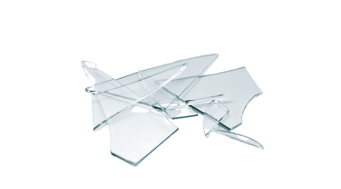 shards of broken glass